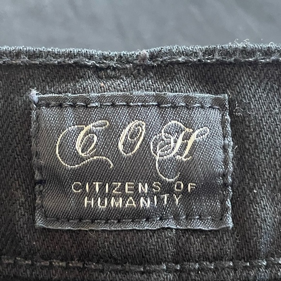 Citizens of humanity black Kelly low rise boot cut leg flare boho jean size 30 - Picture 4 of 11